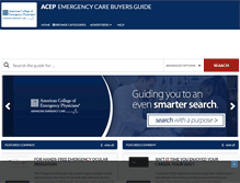 Tablet Screenshot of emergencycarebuyersguide.com